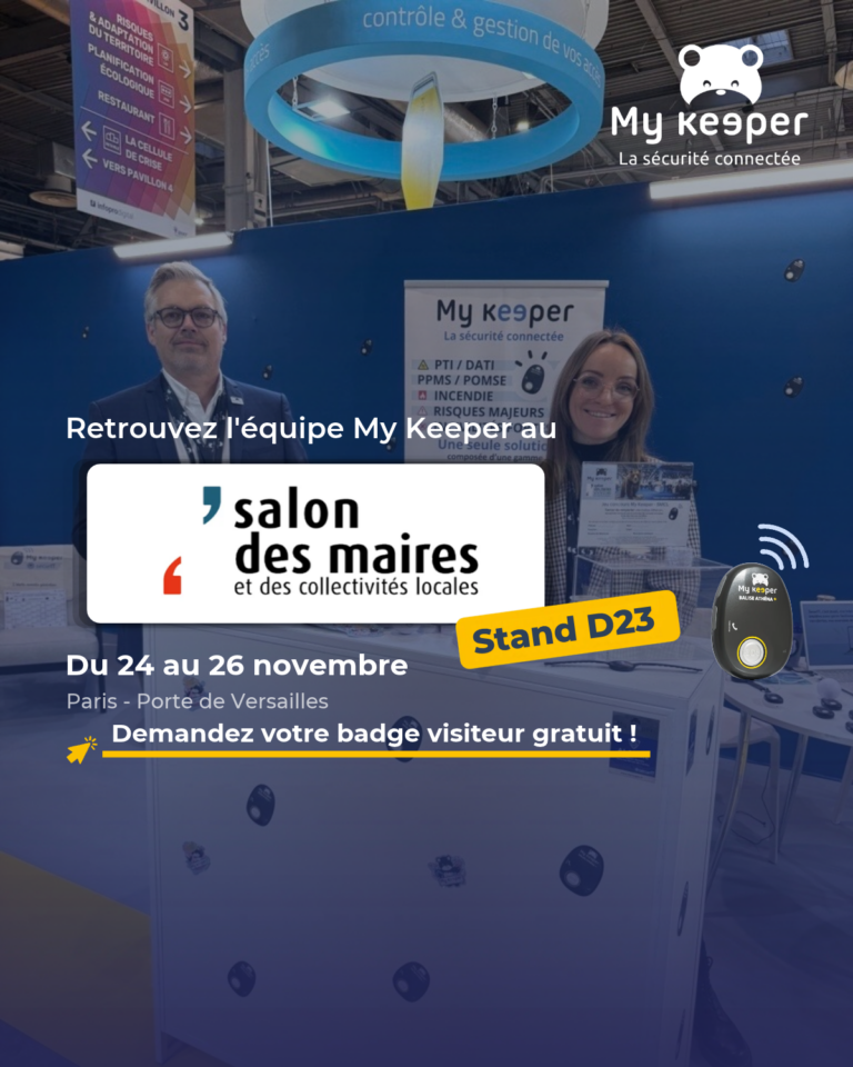 My keeper vous invite au Salon des Maires et des collectivités locales à Paris, du 24 au 26 novembre 2026 ! Invitation gratuite !