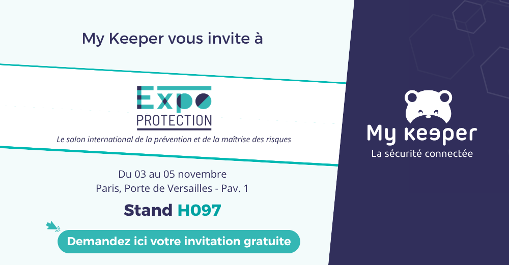 My keeper vous invite à ExpoProtection de Paris du 03 au 05 novembre 2026 ! invitation gratuite !